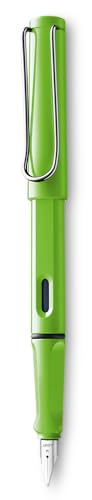 LAMY safari moderner Füllhalter 013 aus robustem Kunststoff in grün mit ergonomischem Griff und Stahlfeder Stichbreite F, inkl. Tintenpatrone LAMY T 10 blau LAMY safari moderner Füllhalter 013 aus robustem Kunststoff in grün mit ergonomischem Griff und Stahlfeder Stichbreite F, inkl. Tintenpatrone LAMY T 10 blau von Lamy