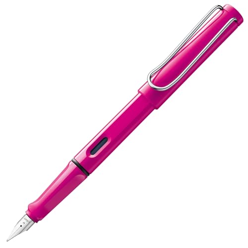 Lamy safari pink Füller - Füllhalter mit ergonomischem Griff & polierter Stahlfeder in Strichbreite EF – robuster ASA-Kunststoff - inkl. Tintenpatrone T 10 blau - Rechtshänder Lamy safari pink Füller - Füllhalter mit ergonomischem Griff & polierter Stahlfeder in Strichbreite EF – robuster ASA-Kunststoff - inkl. Tintenpatrone T 10 blau - Rechtshänder von Lamy
