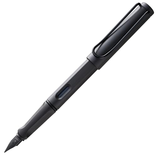 Lamy safari umbra Füller - Füllhalter mit ergonomischem Griff & schwarzer Stahlfeder in Strichbreite F - robuster ASA-Kunststoff - inkl. Tintenpatrone T 10 blau - Rechtshänder von Lamy