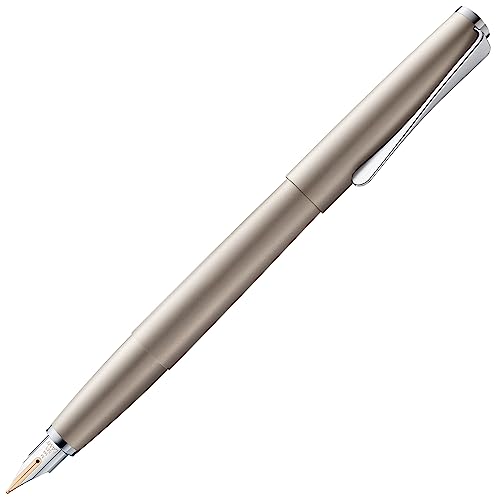 LAMY studio Füllhalter 068 - Füller aus Edelstahl in hochwertigem Palladium-Finish / 14 kt. Goldfeder, partiell platiniert – Federstärke EF von Lamy