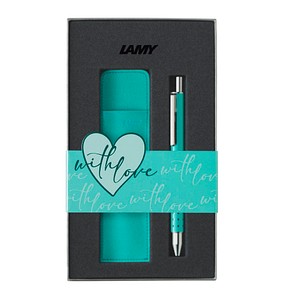 LAMY swift lagoon Tintenroller-Set türkis 0,5 mm, Schreibfarbe: blau, 1 St. LAMY swift lagoon Tintenroller-Set türkis 0,5 mm, Schreibfarbe: blau, 1 St. von Lamy