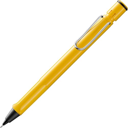 Lamy safari yellow Druckbleistift - klassicher Minenbleistift mit ergonomischem Griff & Gehäuse aus ASA-Kunststoff - Bleistift mit Feinstrichmine M 41 in Strichbreite 0,5 mm & Radiertip von Lamy