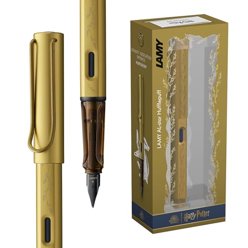 Lamy AL-star Harry Potter Hufflepuff Füller – Special Edition Füllhalter mit Gravur des Hauses - Stahlfeder in Strichbreite M – leichtes Aluminiumgehäuse – inkl. Tintenpatrone T10 blau – Rechtshänder Lamy AL-star Harry Potter Hufflepuff Füller – Special Edition Füllhalter mit Gravur des Hauses - Stahlfeder in Strichbreite M – leichtes Aluminiumgehäuse – inkl. Tintenpatrone T10 blau – Rechtshänder von Lamy