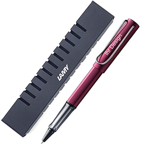 Lamy AL-star black purple Tintenroller 329, mit Gravur (Lasergravur), V60 von Lamy