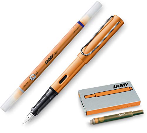 Lamy Füllfederhalter 027 AL Star Bronze Feder M (Komplettset) inklusive T10 Patronen bronze und Tintenkiller ink-x bronze von Lamy