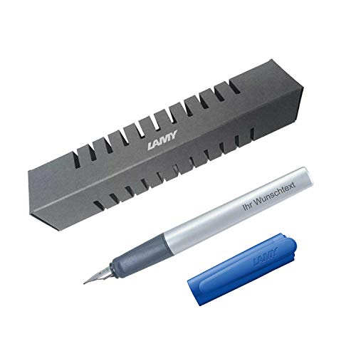 Lamy Füllfederhalter nexx Modell 87, Farbe blue (blau), Feder A, inkl. Laser-Gravur von Lamy