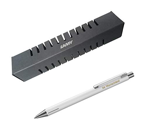 Lamy Kugelschreiber econ Modell 240, lackiert, inkl. Laser-Gravur (Weiß) von Lamy