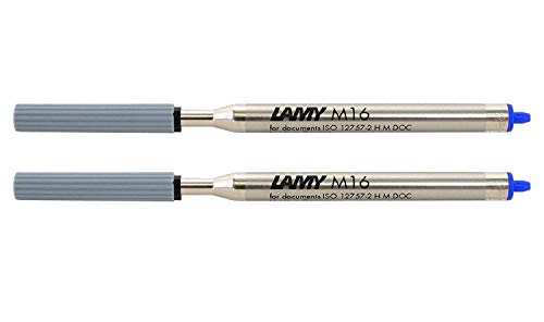 Lamy M 16 Mine 801 Kugelschreiber-Mine aus Metall in der Farbe Blau Strichbreite F M16 von Lamy