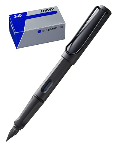 Lamy Set aus 1x safari Füllhalter 017 in umbra Feder Mittel und 1x T10 3er Set Tintenpatronen in original Umkarton - Tintenfarbe blau Lamy Set aus 1x safari Füllhalter 017 in umbra Feder Mittel und 1x T10 3er Set Tintenpatronen in original Umkarton - Tintenfarbe blau von Lamy