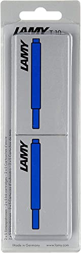 Lamy T10 Tintenpatrone 2er Set - Großraumpatronen in der Farbe blau Patronenfüllhaltermodelle - Im Blister 10 Stück von Lamy
