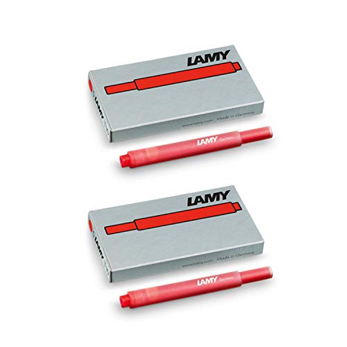 Lamy T10 Tintenpatronen Päckchen á 5 Patronen (rot, 2) von Lamy