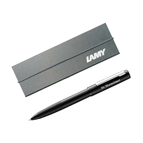 Lamy Tintenroller aion Modell 377, inkl. Laser-Gravur, Farbe black (schwarz) von Lamy