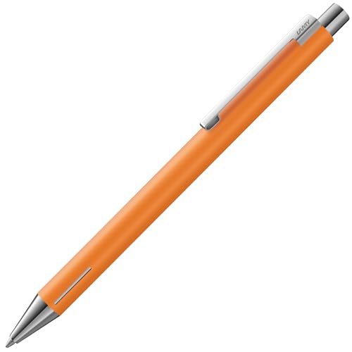 Lamy econ apricot matt Kugelschreiber - funktionaler Kuli mit Gehäuse aus Edelstahl - mit markantem gebogenen Clip & innovativer Griffzone - inkl. Großraummine M 16 in Strichbreite M in schwarz Lamy econ apricot matt Kugelschreiber - funktionaler Kuli mit Gehäuse aus Edelstahl - mit markantem gebogenen Clip & innovativer Griffzone - inkl. Großraummine M 16 in Strichbreite M in schwarz von Lamy