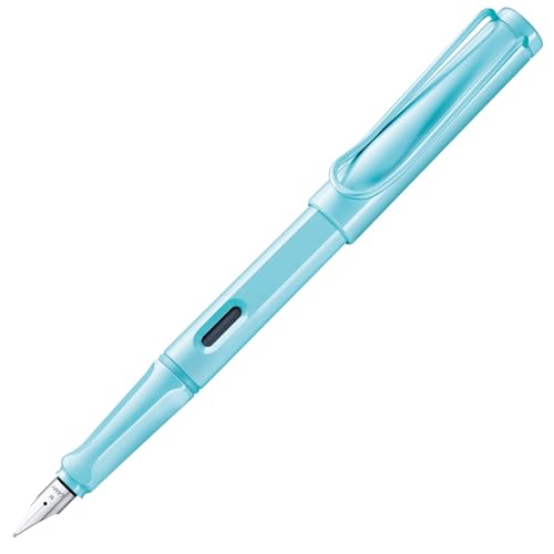 Lamy safari aquasky Füller - Füllhalter mit ergonomischem Griff & polierter Stahlfeder in Strichbreite M – robuster ASA-Kunststoff - inkl. Tintenpatrone T 10 blau - Rechtshänder Lamy safari aquasky Füller - Füllhalter mit ergonomischem Griff & polierter Stahlfeder in Strichbreite M – robuster ASA-Kunststoff - inkl. Tintenpatrone T 10 blau - Rechtshänder von Lamy