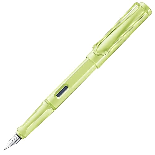 Lamy safari springgreen Füller - Füllhalter mit ergonomischem Griff & polierter Stahlfeder in Strichbreite B - robuster ASA-Kunststoff - inkl. Tintenpatrone T 10 blau - Rechtshänder Lamy safari springgreen Füller - Füllhalter mit ergonomischem Griff & polierter Stahlfeder in Strichbreite B - robuster ASA-Kunststoff - inkl. Tintenpatrone T 10 blau - Rechtshänder von Lamy