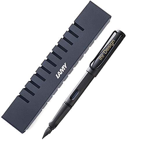 Lamy safari umbra Füllhalter Modell 017, Federstärke B, mit Gravur (Lasergravur), V60 von Lamy