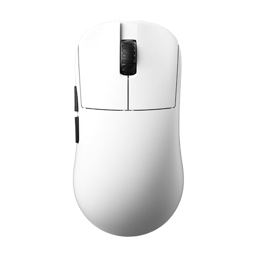 Lamzu Inca Gaming Maus, 8K Polling Rate, Optische Schalter, staubdichter Encoder (Weiß) von Lamzu