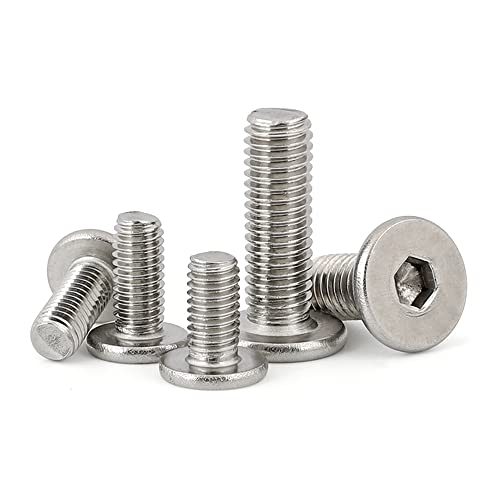 200Pcs M2×6mm Metrische dünne flache Kopf Sockel Cap Schrauben von LanMaiXun
