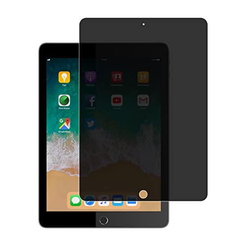 LanQii Anti-Spy Schutzfolie Kompatibel mit iPad 9.7 Zoll (2018/2017)/iPad Air 2/Air 1, PET Displayschutzfolie [Anti-Kratzen] [Anti-Bläschen] [Anti-Öl] Privacy Folie für iPad 6./5. Generation 2018/2017 von LanQii
