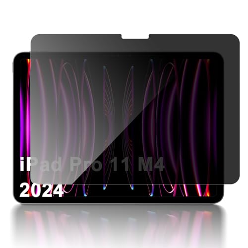 LanQii Anti-Spy Schutzfolie Kompatibel mit iPad Pro 11 Zoll (2024), PET Displayschutzfolie [Anti-Kratzen] [Anti-Bläschen] [Anti-Öl] Privacy Folie für iPad Pro 11 Zoll (2024) von LanQii