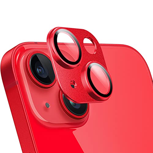 LanQii Kameraschutz Kompatibel mit iPhone 14/iPhone 14 Plus, Metall Panzerglasfolie Kamera Linse Protector, 9H Härte Kamera Schutzfolie für iPhone 14/iPhone 14 Plus, Rot LanQii Kameraschutz Kompatibel mit iPhone 14/iPhone 14 Plus, Metall Panzerglasfolie Kamera Linse Protector, 9H Härte Kamera Schutzfolie für iPhone 14/iPhone 14 Plus, Rot von LanQii