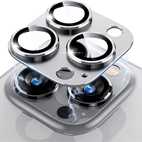 LanQii Kameraschutz Kompatibel mit iPhone 14 Pro/iPhone 14 Pro Max, Metall Panzerglasfolie Kamera Linse Protector, 9H Härte Kamera Schutzfolie für iPhone 14 Pro/iPhone 14 Pro Max, Silber LanQii Kameraschutz Kompatibel mit iPhone 14 Pro/iPhone 14 Pro Max, Metall Panzerglasfolie Kamera Linse Protector, 9H Härte Kamera Schutzfolie für iPhone 14 Pro/iPhone 14 Pro Max, Silber von LanQii