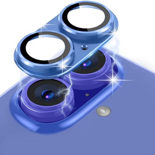 LanQii Kameraschutz Kompatibel mit iPhone 16/iPhone 16 Plus, Metall Panzerglasfolie Kamera Linse Protector, 9H Härte Kamera Schutzfolie für iPhone 16/iPhone 16 Plus, Blau LanQii Kameraschutz Kompatibel mit iPhone 16/iPhone 16 Plus, Metall Panzerglasfolie Kamera Linse Protector, 9H Härte Kamera Schutzfolie für iPhone 16/iPhone 16 Plus, Blau von LanQii