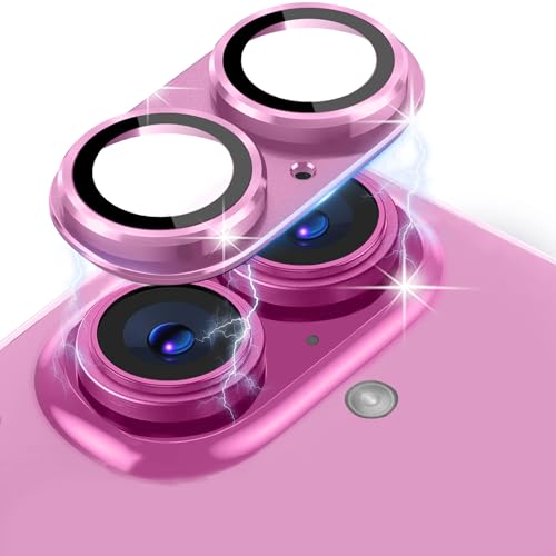 LanQii Kamera Schutzfolie Kompatibel mit iPhone 16/iPhone 16 Plus, Metall Kamera Panzerglasfolie, 9H Härte Volle Bedeckung Linse Kameraschutz für iPhone 16/iPhone 16 Plus, Rosa LanQii Kamera Schutzfolie Kompatibel mit iPhone 16/iPhone 16 Plus, Metall Kamera Panzerglasfolie, 9H Härte Volle Bedeckung Linse Kameraschutz für iPhone 16/iPhone 16 Plus, Rosa von LanQii