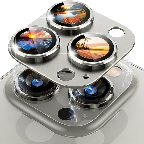 LanQii Kameraschutz Kompatibel mit iPhone 15 Pro/iPhone 15 Pro Max, Kamera Schutzfolie Panzer Schutz Glas Folie Linsenschutz Aluminiumlegierung 9H Härte für iPhone 15 Pro/15 Pro Max -Titan Natur LanQii Kameraschutz Kompatibel mit iPhone 15 Pro/iPhone 15 Pro Max, Kamera Schutzfolie Panzer Schutz Glas Folie Linsenschutz Aluminiumlegierung 9H Härte für iPhone 15 Pro/15 Pro Max -Titan Natur von LanQii