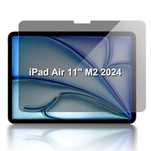 LanQii Sichtschutz Kompatibel mit iPad Air 11 Zoll M2/M3 (2024/2025), PET Blickschutzfilter, 360-Grad Privacy Displayschutz Anti-Spy Schutzfolie für iPad Air 11 Zoll M3/M2 (2025/2024) von LanQii