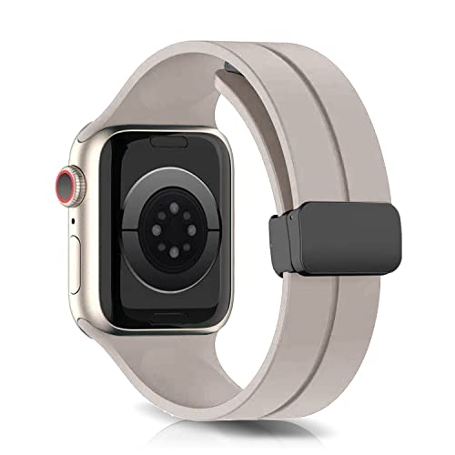 LanQii Silikon Armband Kompatibel mit Apple Watch Series 10 42 mm/9/8/7 41 mm/Watch SE 2/1 40 mm, Sport Ersatzarmband Uhrenarmbänder für Apple Watch Series 6/5/4 40 mm/3/2/1 38 mm, Grau LanQii Silikon Armband Kompatibel mit Apple Watch Series 10 42 mm/9/8/7 41 mm/Watch SE 2/1 40 mm, Sport Ersatzarmband Uhrenarmbänder für Apple Watch Series 6/5/4 40 mm/3/2/1 38 mm, Grau von LanQii