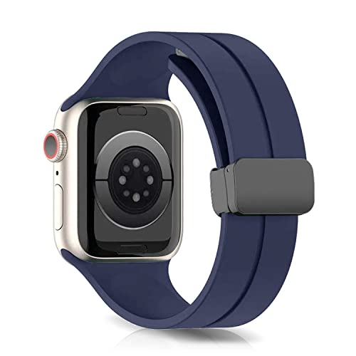 LanQii Silikon Armband Kompatibel mit Apple Watch Series 10 42 mm/9/8/7 41 mm/Watch SE 2/1 40 mm, Sport Ersatzarmband Uhrenarmbänder für Apple Watch Series 6/5/4 40 mm/3/2/1 38 mm, Blau LanQii Silikon Armband Kompatibel mit Apple Watch Series 10 42 mm/9/8/7 41 mm/Watch SE 2/1 40 mm, Sport Ersatzarmband Uhrenarmbänder für Apple Watch Series 6/5/4 40 mm/3/2/1 38 mm, Blau von LanQii