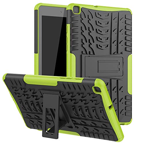Schutzhülle für Galaxy Tab A 20,3 cm (8,0 Zoll) SM-T290 (strapazierfähig, Hybrid-Schutzhülle mit integriertem Ständer für Galaxy Tab A 2019 Modell SM-T290 (Wi-Fi) SM-T295 (LTE) Grün grün von LanStyle