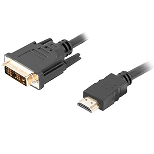 LANBERG HDMI-Kabel -> DVI-D(18+1) M/M Single LINK, Czarny 0,5M von Lanberg