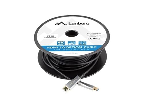 LANBERG HDMI V2.0 M/M Kabel 20 m Optical AOC Black von Lanberg