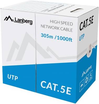 LANBERG LAN-Ethernet-Netzwerkkabel 305m UTP CCA Kabel grau LANBERG LAN-Ethernet-Netzwerkkabel 305m UTP CCA Kabel grau von Lanberg
