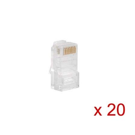 LANBERG Netzwerkverbinder, RJ45, PLU-5020, für UTP, CAT5e, 20 Stück LANBERG Netzwerkverbinder, RJ45, PLU-5020, für UTP, CAT5e, 20 Stück von Lanberg
