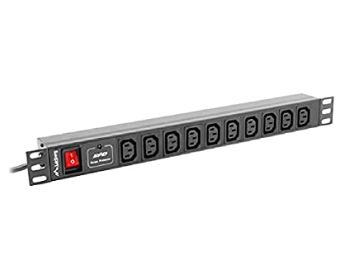 LANBERG PDU Rack Power Strip (1U 10A 7X IEC C13 2M) von Lanberg