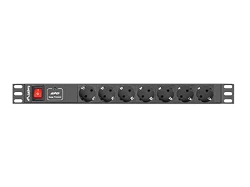 LANBERG PDU Rack Power Strip (1U 10A 7X SHUKO 2M) von Lanberg