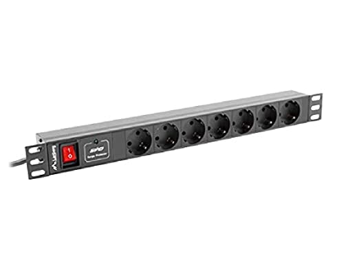 LANBERG Power Strip. Rack PDU (1U 16A 7X SHUKO 2M) von Lanberg