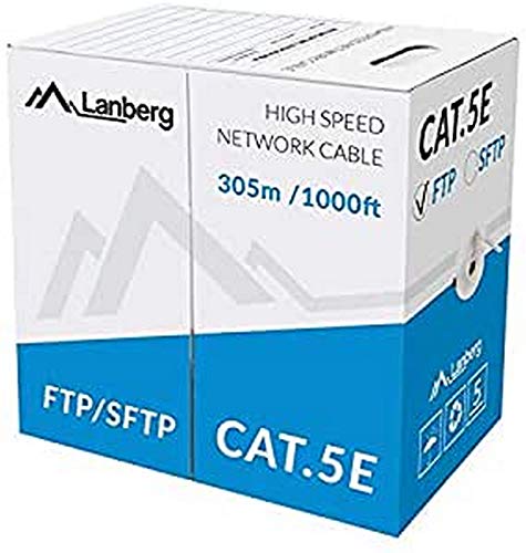 LANBERG Spule Cat.5e FTP RJ45 Solide Kupfer FLUKE getestet AWG24 305M Grau LANBERG Spule Cat.5e FTP RJ45 Solide Kupfer FLUKE getestet AWG24 305M Grau von Lanberg