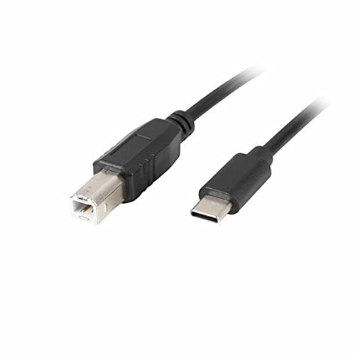 LANBERG USB USB-C M USB-Kabel an USB-B M 2.0 1,8m schwarzer Ferrit von Lanberg
