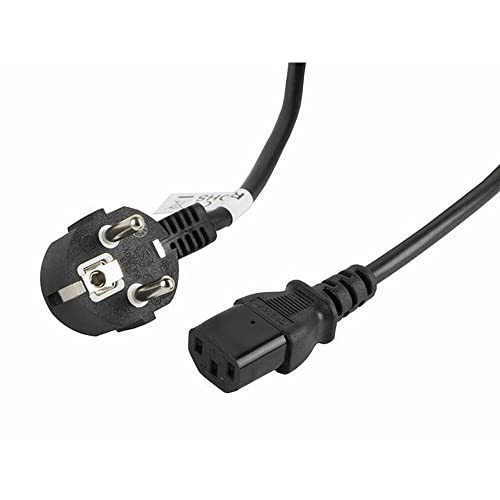 Lanberg CA-C13C-11CC-0030-BK CEE 7/7 Shuko-Stecker auf Iec 320 C13 Buchse Netzkabel VDE, 3m schwarz von Lanberg