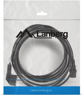 Lanberg CA-C13C-11CC-0050-BK Stromkabel Schwarz 5 m C13-Koppler CEE7/7 (CA-C13C-11CC-0050-BK) von Lanberg