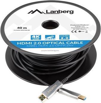 Lanberg CA-HDMI-20FB-0300-BK HDMI-Kabel 30 m HDMI Typ A (Standard) Schwarz (CA-HDMI-20FB-0300-BK) von Lanberg