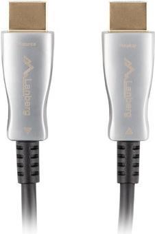 Lanberg CA-HDMI-20FB-0400-BK HDMI-Kabel 40 m HDMI Typ A (Standard) Schwarz - Silber (CA-HDMI-20FB-0400-BK) von Lanberg