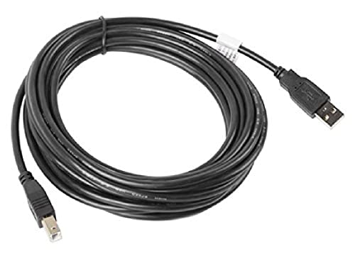 Lanberg CA-USBA-10CC-0050-BK USB 2.0 A-Stecker auf USB 2.0 B-Stecker Kabel, 5m schwarz von Lanberg