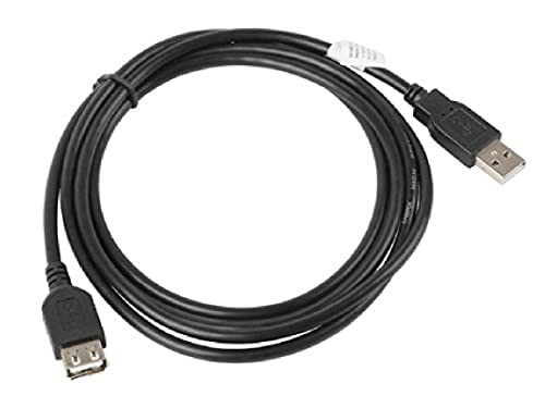 Lanberg CA-USBE-10CC-0018-BK USB 2.0 A-Stecker auf USB A-Buchse Extender, 1,8m schwarz von Lanberg