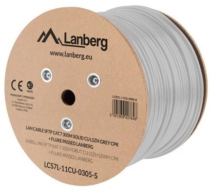 LANBERG Coil Cat.7 SFTP 305m Solid Cu Lszh CPR + Fluke hat grau bestanden LANBERG Coil Cat.7 SFTP 305m Solid Cu Lszh CPR + Fluke hat grau bestanden von Lanberg