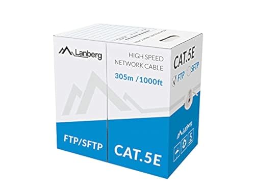 Lanberg LCF5-10CC-0305-S Solid Netzwerkkabel Kat-5E Ftp, 305m grau von Lanberg
